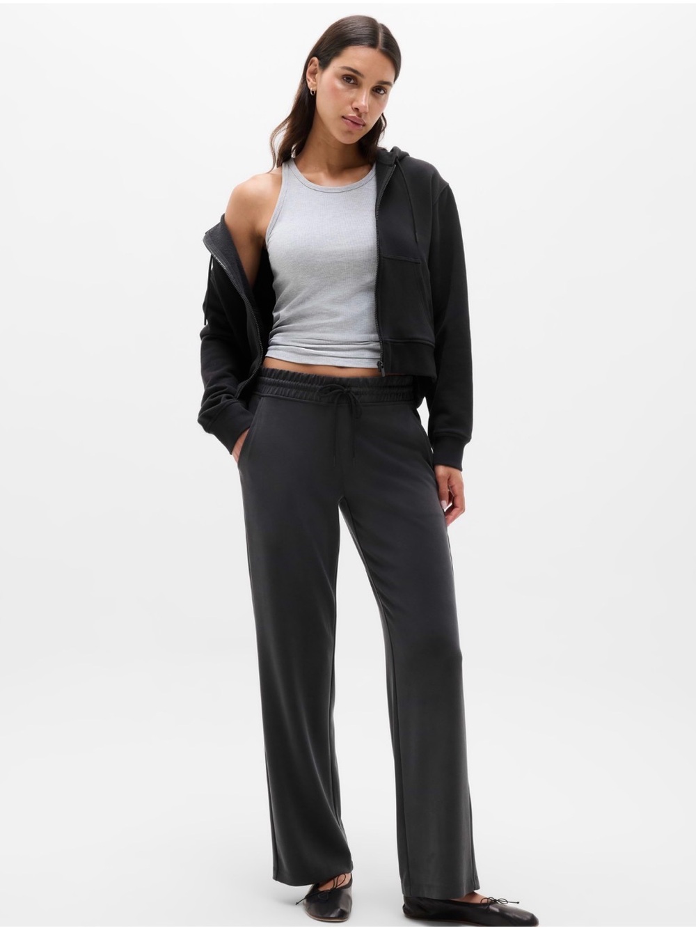 NWT Athleta Seasoft Straight Black Pant Size XS (#472259)